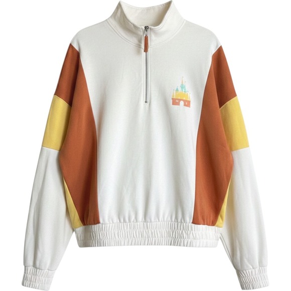 Disney Tops - Disney Parks Disneyland Living My Best Disney Life Colorblock Quarter Zip 2X